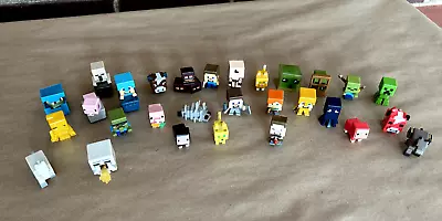 Minecraft Mini-Figures 1  Mixed Lot Of 29 ~ Assorted:SlimeSteveCreeperSquid + • $32.15