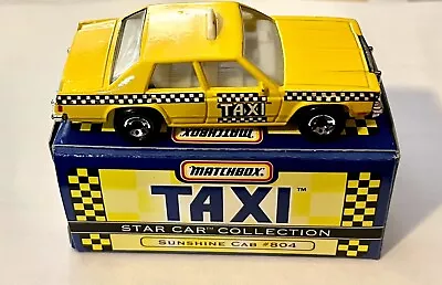 🏁 Matchbox Star Collection TAXI  Sunshine Cab #804 🏁 • $8