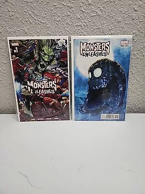 Monsters Unleashed #1 #2 Variant Marvel Comic Lot (2) Bunn • $14.99