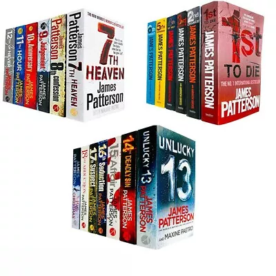 James Patterson Women’s Murder Club Series Books 1 - 19 Collection Set • $112