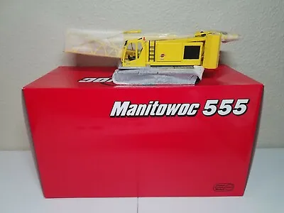 Manitowoc 555 Boom Crawler Crane - Yellow - CCM 1:50 Scale Diecast Model New • $769.95