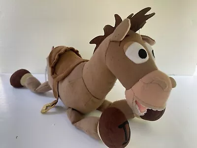 Disney Pixar Toy Story Cute Horse Bullseye Plush Toy 13.5  W X 18  H Brown • £30.83
