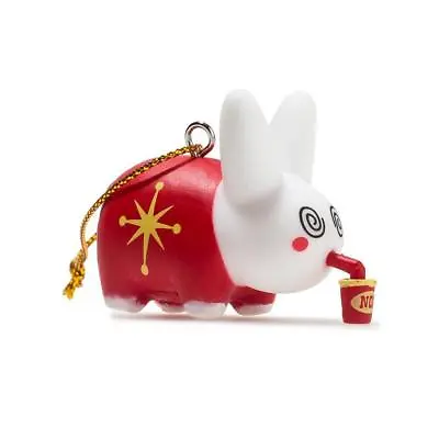 FRANK KOZIK X KIDROBOT Happy DRUNK PARTY Labbit 1.5  Ornament Vinyl Figure Toy B • $4.99