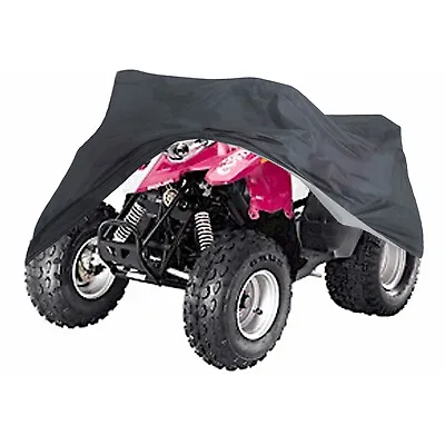 Custom Waterproof Quad Youth ATV Cover Dust Storage Black For Polaris Outlaw 50 • $17.59