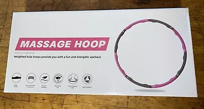 2.5 Lb Collapsible Weighted Padded Massage HULA HOOP Fitness Exercise • $13.50