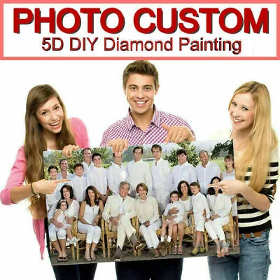 £11.44 • Buy Personalized Photo Custom Diamond Painting Arts 5D DIY Full Round/Square Drill