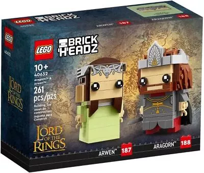 Brickheadz Lord Of The Rings LEGO Set 40632 Aragon Arwen Rare Collectable LEGO • $35.80