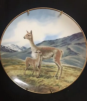 Vintage Endanger Animals The Vicuna 9th Issue 1991 Plate#2997B Signed • $10