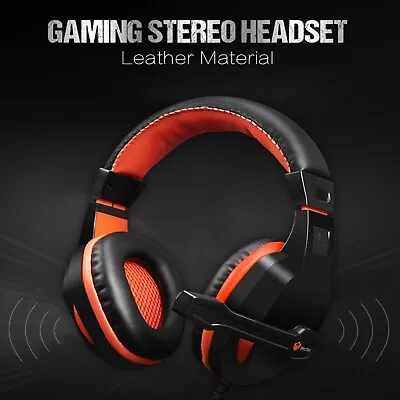 Gaming Headset 3.5mm Gaming Mic Stereo Headphone For PC Laptop PS4 Xbox One • $22.95