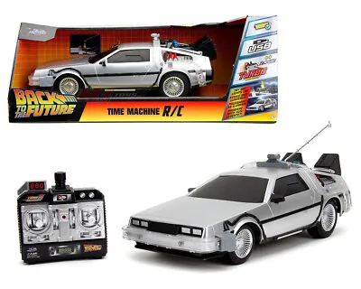 Jada RC 1:16 Back To The Future Time Machine With Light RC CAR 34627 In Stock • $39.99