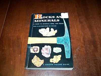 $2.99 • Buy Golden Nature Guide, ROCKS AND MINERALS, 1961, Mineralogy, Quartz, Rockhound