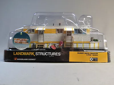 WOODLAND SCENICS SUNNY DAYS TRAILER BUILT & READY O GAUGE Park BR WDS5863 NEW • $72.84