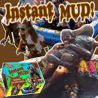 INSTANT MUD! (BULK 60Gal) For Mud Wrestling Mud Runs Messy Games & Mud Pies! • $59