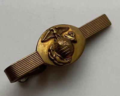 Vintage USMC US Marine Corps Emblem Logo Metal Tie Bar Clip • $7.99