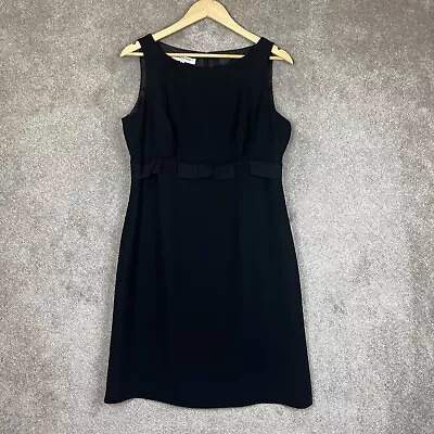 Evan Picone Dress Womens 12 Black Sleeveless Knee Length Lined Back Zip- 9496* • $22.99