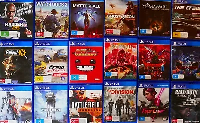 $26.99 • Buy PlayStation 4 Bulk Bundle! YOUR CHOICE! PS4 Games CRICKET, COD, FAR CRY, MX ETC