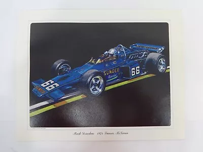 1971 Mark Donohue Sunoco McLaren Penske Indy 500 Print By Ron Burton • $29.99