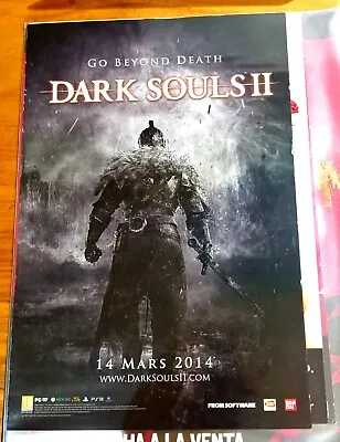 Dark Souls II 2 PLAYSTATION Old Vintage Promo Store Official Poster 60X42 Ca • $213.03