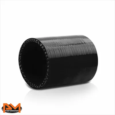 Straight Coupler 3  Air Intake/Turbo/Intercooler 4-Ply Silicone Pipe Hose Black • $7.89