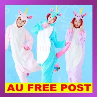 Adult Kids Royal Unicorn Pokemon Pikachu Charmandar Kigurumi Onesie Pajamas • $26.95