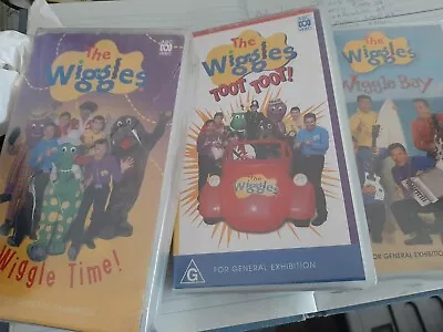 Rare The Wiggles X 3 Vhs Tapes Toot Tootwiggle Timewiggles Bay. • $50