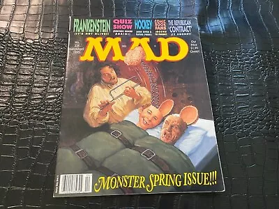 MARCH/APRIL 1995 #334 MAD Vintage Magazine (UNREAD - NO LABEL ) - FRANKENSTEIN • $12
