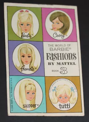 *vintage 1966 The World Of Barbie Book 2--8 Pages--usa-excellent  1-27-2 • $4.99