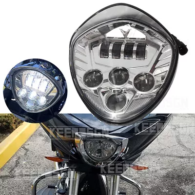 Motorcycle LED Headlights For Victory Cross Country Hammer 8 Ball Kingpin Vegas • $85.05