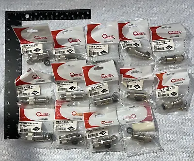 RF CONNECTOR Quest Technology International CNC-6122 N Male SOLDER LOT OF 14 NEW • $60