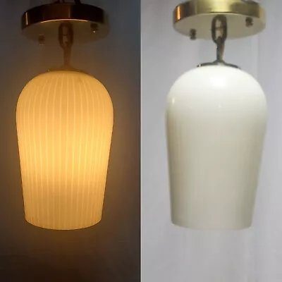 Vtg Mid Century Ceiling Light Fixture Lightolier Pendant Gerald Thurston Rewired • $39.99