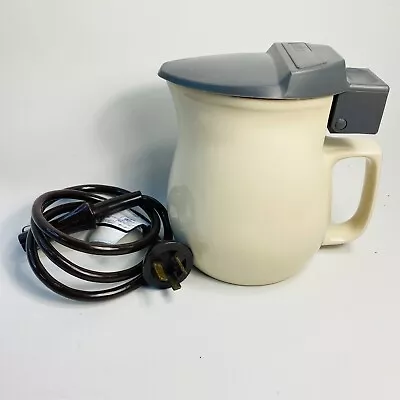 Vintage Retro Salton Electric Element Jug Kettle Beige & Grey Complete With Cord • $44.95