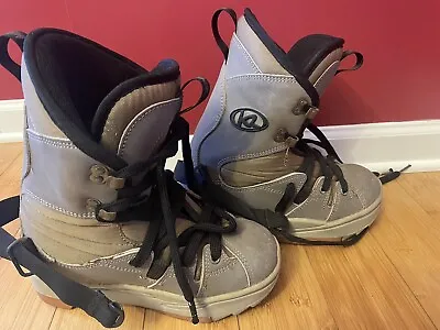 K2 Sonic Clicker Snowboard Boots Men’s 6 M For Step-in Bindings Gray/Brown • $65