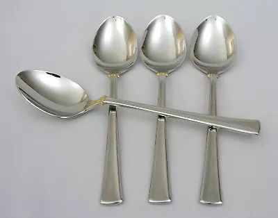 Mikasa - Verona Gold - Stainless - 7 5/8  Place / Oval Soup Spoons (4) - Shiny • $19.99