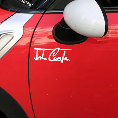 For Mini Sticker JCW Stickers Accessories For Mini Cooper Sticker White 13*6cm • $5.67