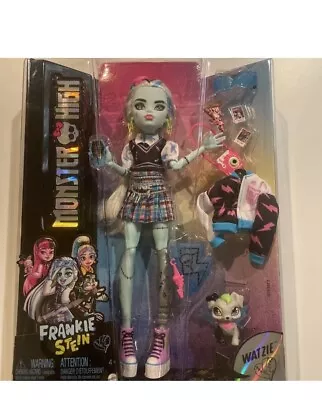 Monster High Frankie Stein 10” Fashion Doll New Streaked Hair Accessories & Pet • $22.99