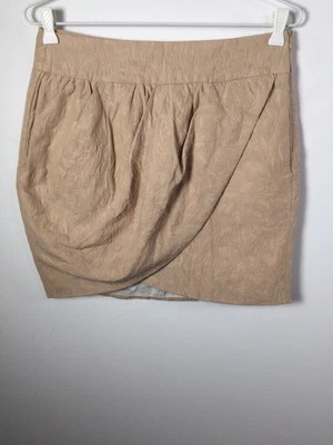 $10.30 • Buy Zara Women's Beige Short Tulip Pencil Skirt Size S W29 Inch Cotton Blend