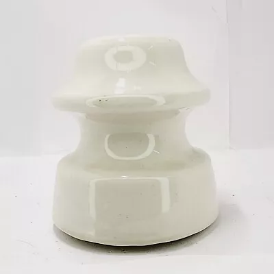 Unique Vintage A106 Cream Porcelain Insulator 1925-1947 With Makers Mark Stamp • $18