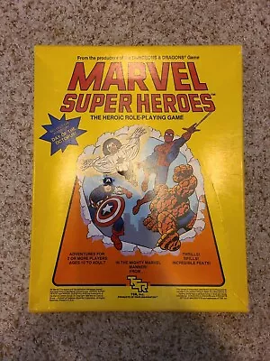 Marvel Superheroes: The Heroic Role-Playing Game (6850) TSR Unpunched Box Set  • $54