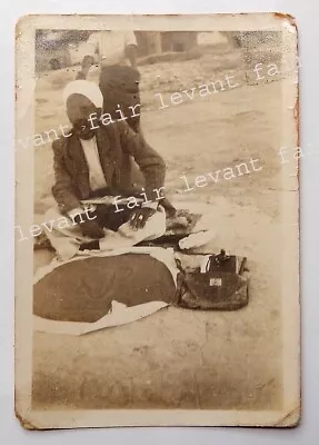 Vintage Real PHOTO FORTUNE TELLER Arab Man Damascus 1934 • $75