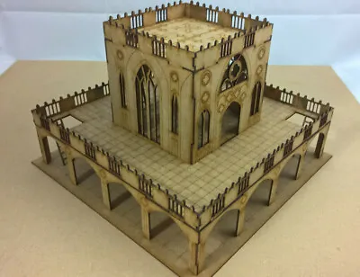 Gothic Chapel Buildings Scenery Terrain  Wargames Legion Infinity Table Top 28mm • £19.99