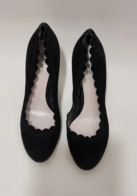 Miu Miu Black Suede Shoes Size EU 38 UK 6 • £85