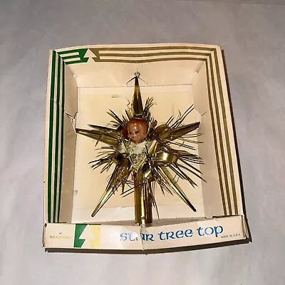 Vintage Bradford 1960’s Angel Star Christmas Tree Topper In Original Box • $34.98