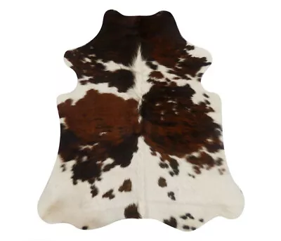 Natural Cow Hide  Rug Leather Carpet Skin Small Trii Colour • £139