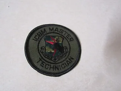 Military Patch Sew On Vintage Us Air Force Icbm Master Technician Strategic Cmd • $2.99