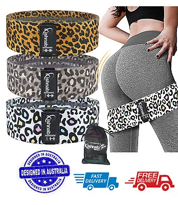 Resistance Bands Set For Legs & Booty Workout Hip Circle Fabric Loop Bands  • $17.99