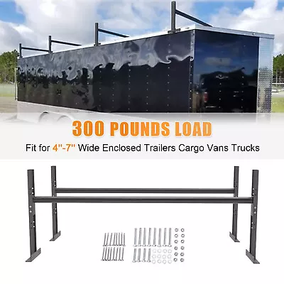 Adjustable Roof Ladder Racks For 4''-7'' Wide Enclosed Trailer Cargo Van Truck • $99.99