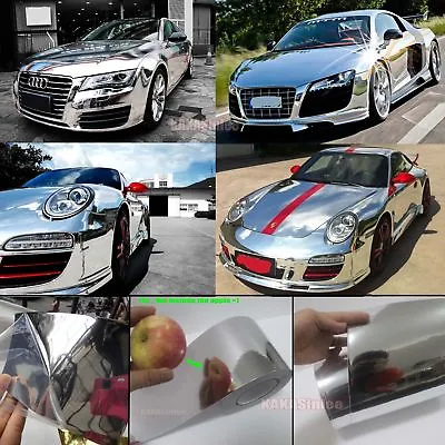 Useful - Decors Car House Glossy Mirror Chrome Vinyl Wrap Decal Sticker Sheet AB • $61.55