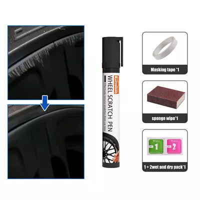 1x Car Wheel Rim Scratch Repair Kit Markers & Fillers For Rims Paint Accessory • $8.78