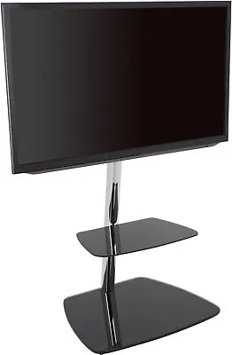 AVF Iseo Cantilever TV Stand For Up To 55  TVs - Black & Silver • £128