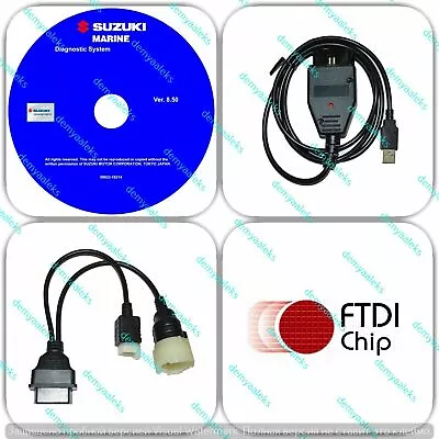 Diagnostic USB Cable Kit For Suzuki SDS 8.70 Outboard Boat Marine • $54.99